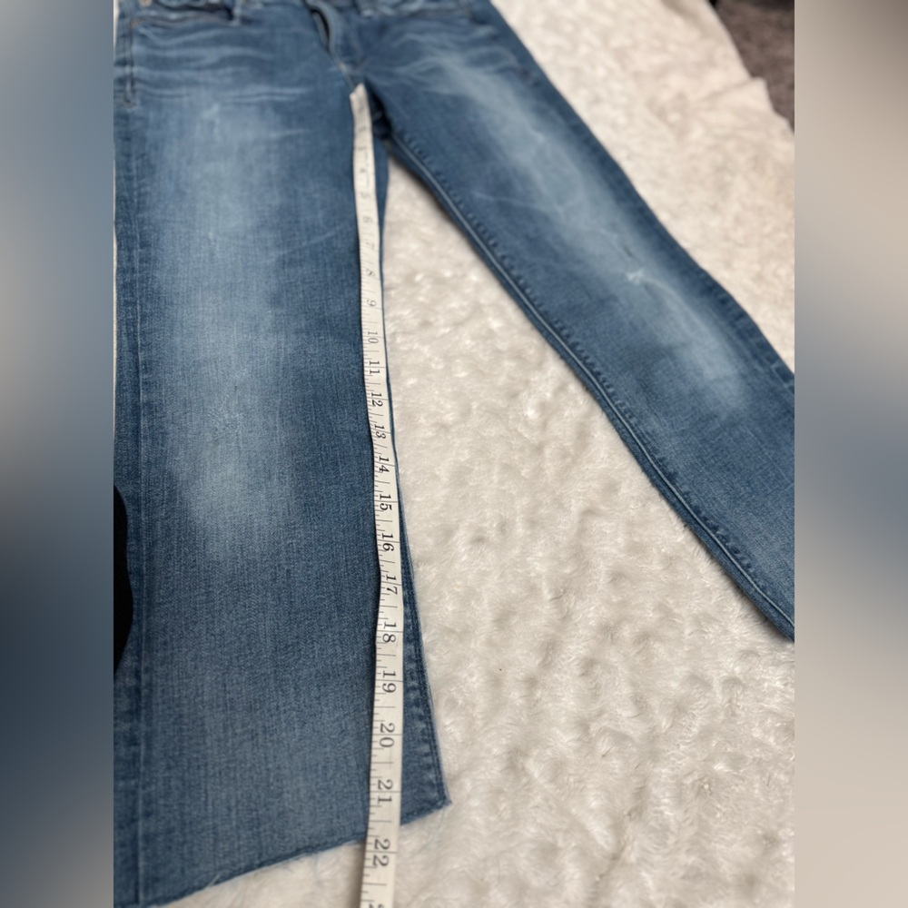 EXPRESS Mid Rise Skinny Cropped Jean - Picture 9 of 11